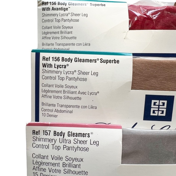 Givenchy Body Gleamers Shimmer Control Top Stocking - Set of 3 | Size D XL - Picture 3 of 8